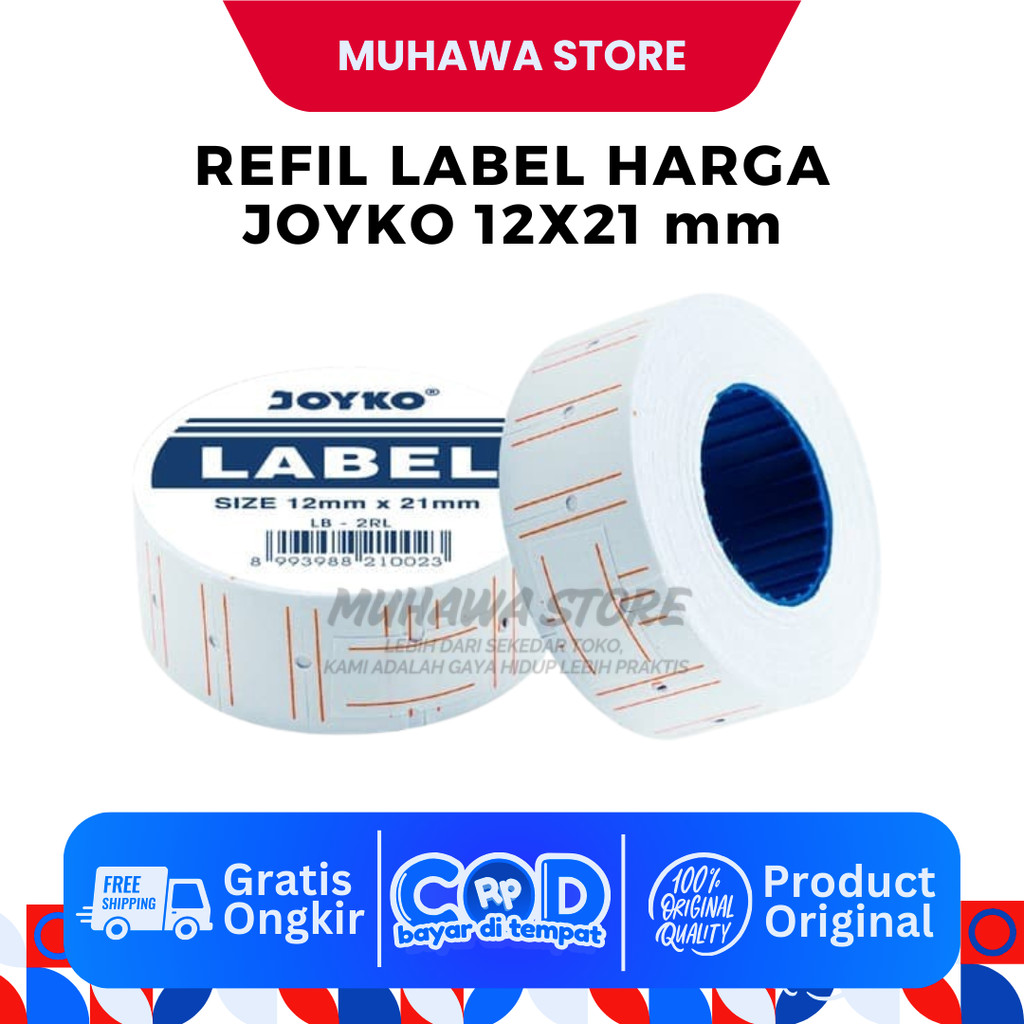 

PRICE LABEL JOYKO/ LABEL HARGA JOYKO Price Label / Label Harga Joyko LB-2RL 1 ROLL