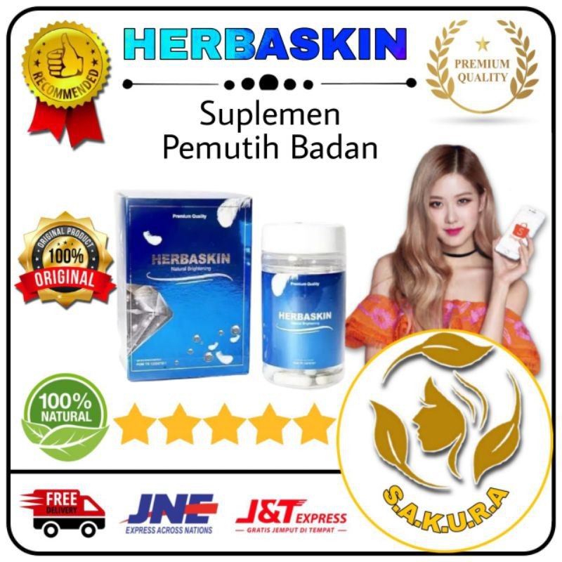 Apoteksakura Herbaskin Brightening Suplemen Kecantikan Original 100%