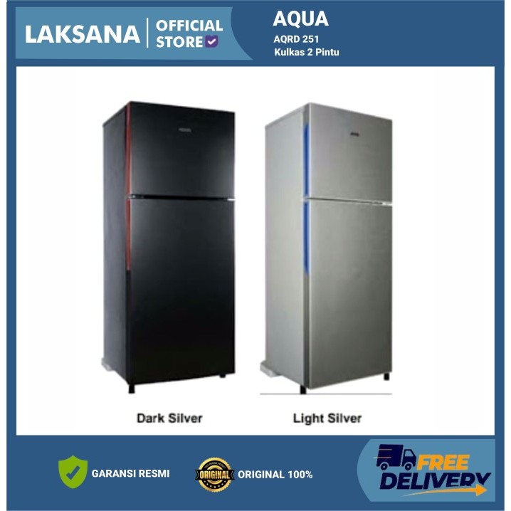 KULKAS 2 PINTU AQUA AQRD 251 (KHUSUS BANDUNG)