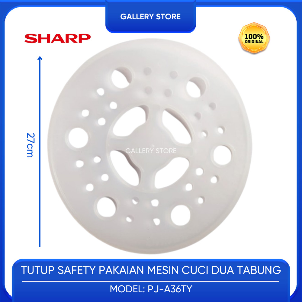 TUTUP PAKAIAN 27 CM MESIN CUCI 2 TABUNG SHARP KAPASITAS 12 KG