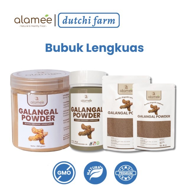 

ALAMEE Lengkuas Bubuk Asli Galangal Powder Murni Tanpa Campuran Bumbu Organik Dutchi Farm