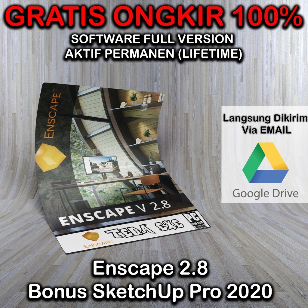 Enscape 3.5 / 3.4 / 3.2 / 3.0 / 2.8 / 2.7 Full Version Bonus SketchUp 2021