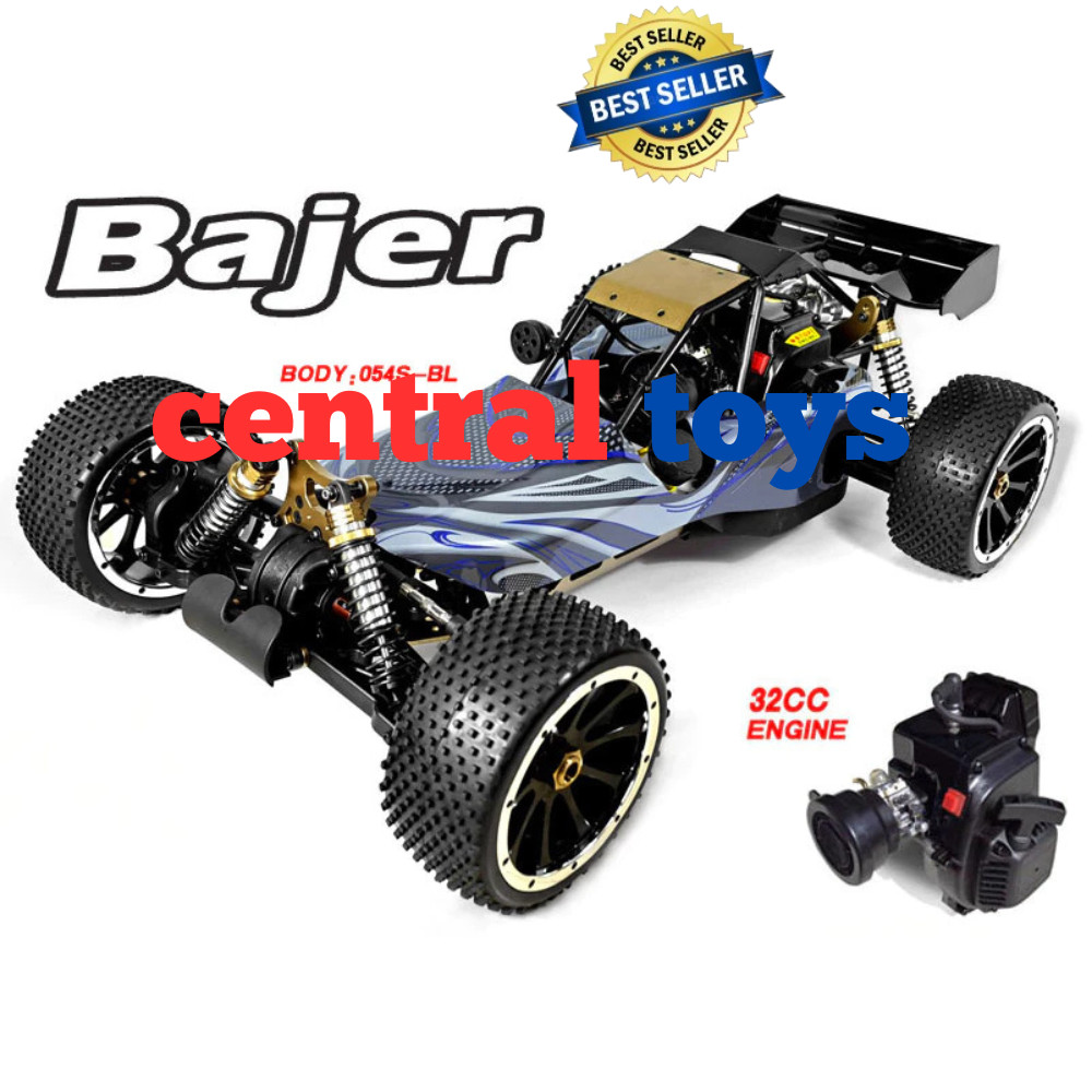 rc car buggy gasoline pakai bensin HSP Bajer 94054S engine 32CC 2TAK skala 1:5