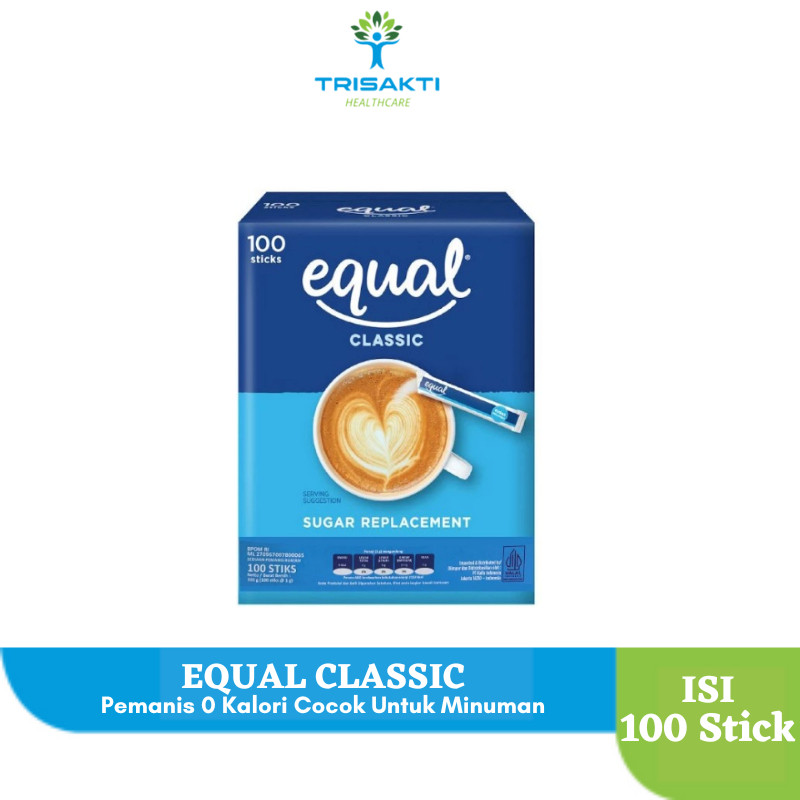 

Equal Sweetener Classic Pemanis NOL Kalori - 100 Sticks