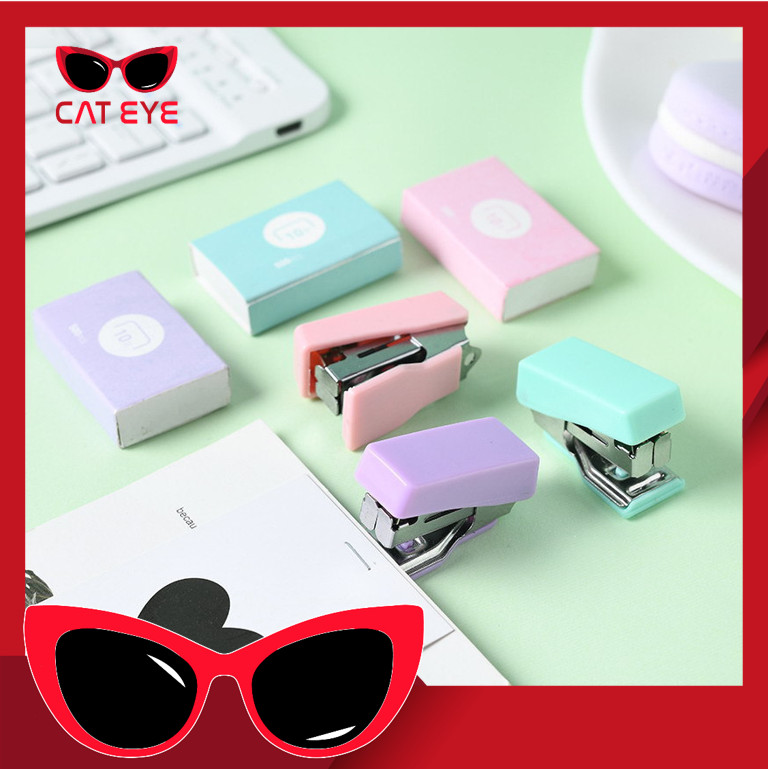 

PROMO - S6104 Stapler Mini Set / Hekter Kecil Kemasan Box Unik / Set Staples Perlengkapan Kantor / Cute Mini Stapler Untuk Pelajar