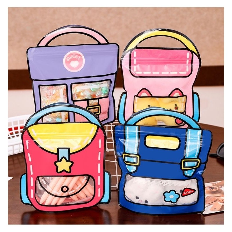 PLASTIK KLIP ZIPLOCK BAG STANDING POUCH TRANSPARAN