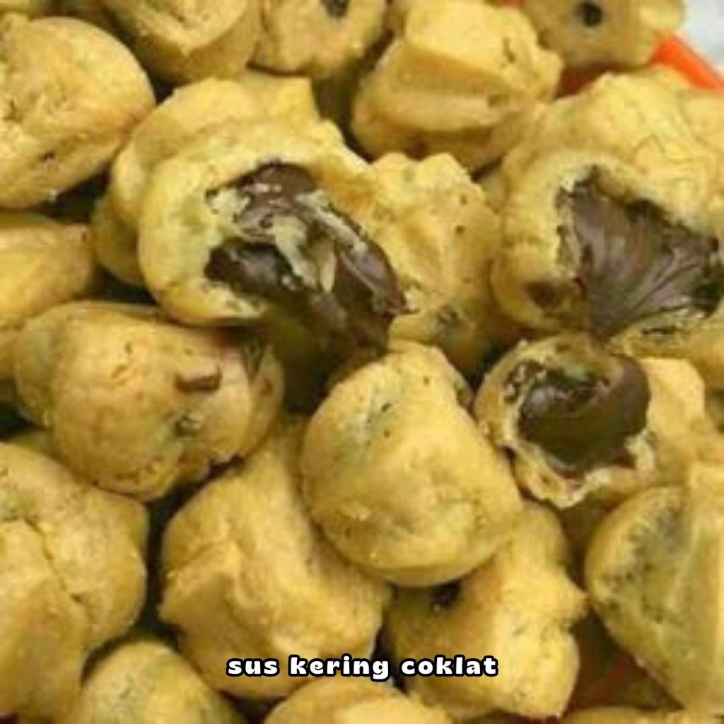 

SALE - PROMO sus kering kue sus kering isi coklat 1 kg kue soes kering isi coklat sus kering coklat sus coklat kering kiloan sus kering keju