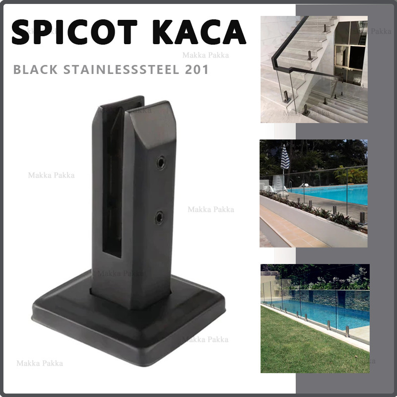 [cod]STAINLESS SS 201 Spigot Penjepit Kaca Clip Kaca Untuk Kaca / Penjepit Kaca Spigot Panel Pagar