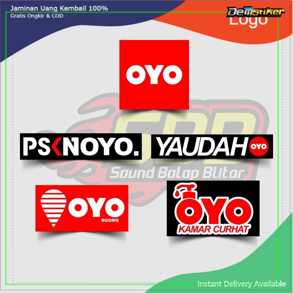 

Stiker OYO Yaudah OYO Viral Vynil Laminasi Glossy Bijian
