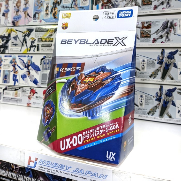 Beyblade X UX-00 Dran Buster 1-60A Metal Coat Blue FC Barcelona Barca Starter Set