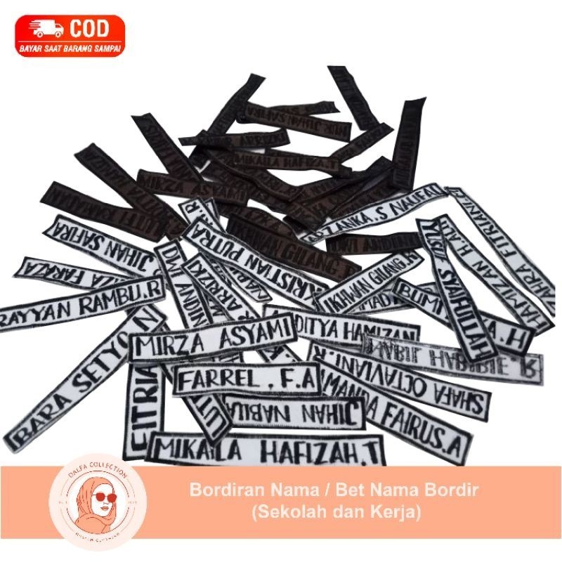 

Bordir Papan Nama Bordir/ Bet Nama Bordir Kerja ukuran bordir