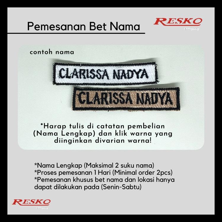 Bordir Bet Bordir Nama (Seragam Sekolah Dan Pramuka) Terbaru Bordir Nama bordir