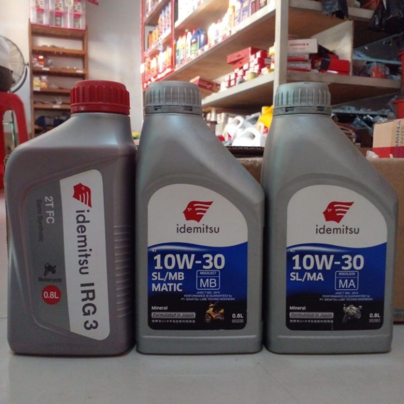 OLI MESIN BEBEK MATIC OLI SAMPING IDEMITSU 4T 2T 800ml/700ml