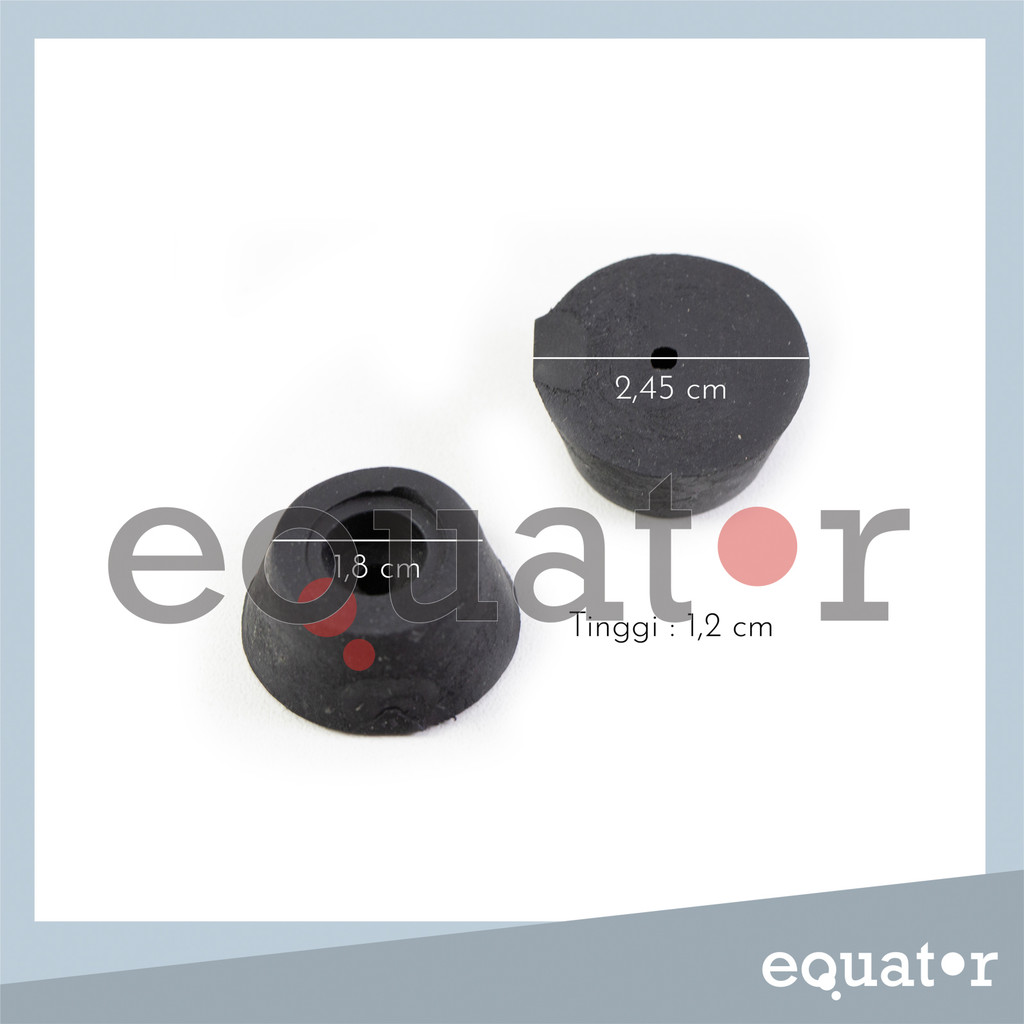 Karet Kaki Ganjal Box Salon Speaker Meja Kursi Alas Bulat diameter 2,5 cm 25 mm