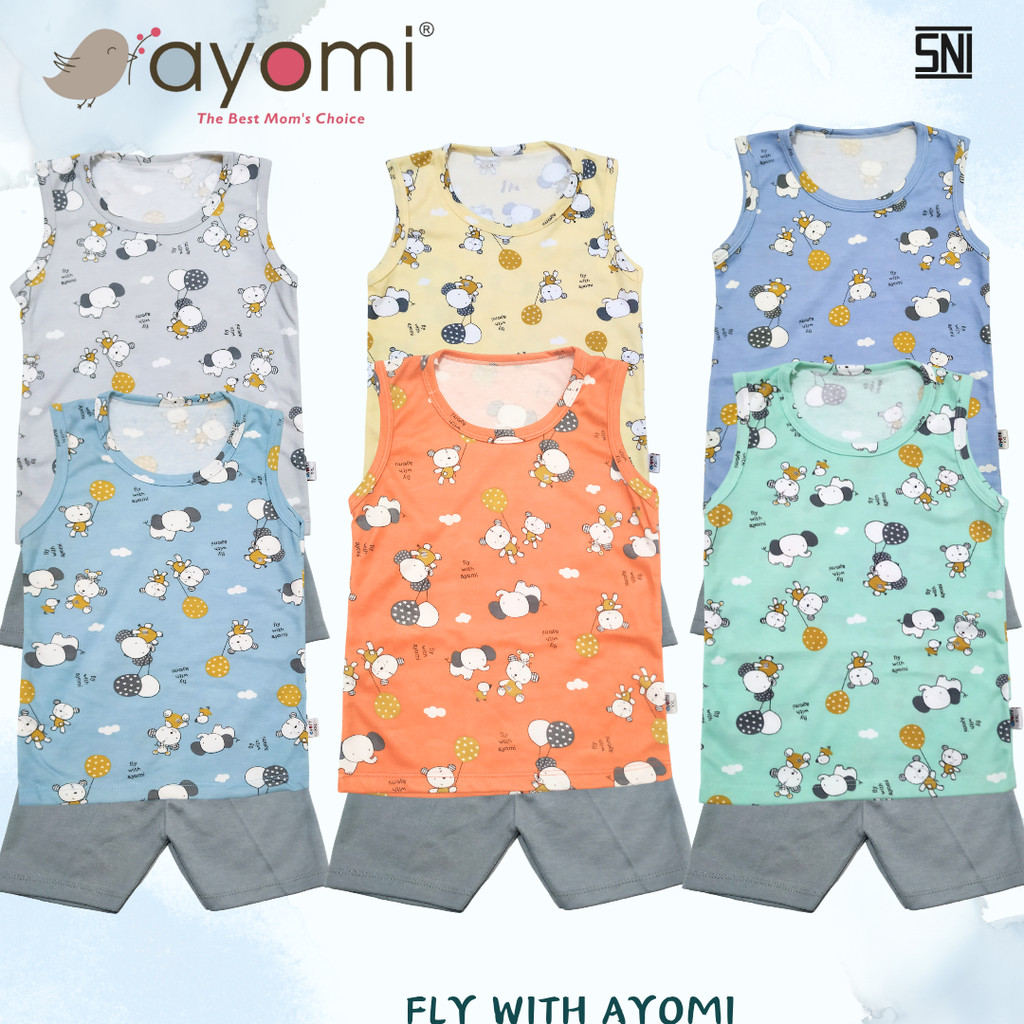 AYOMI Fly With Ayomi Setelan Singlet Anak