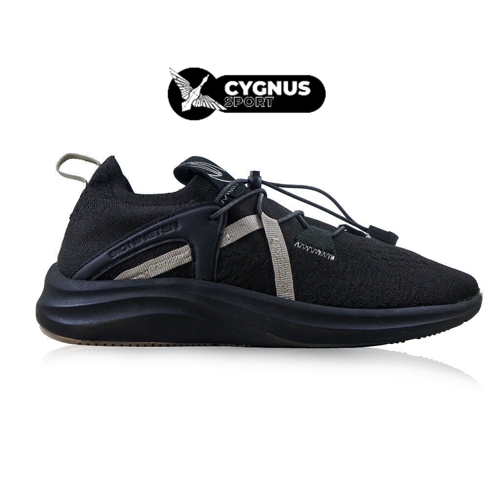 910 Nineten Original FUJI RCV - TRIPLE BLACK Sepatu Lari