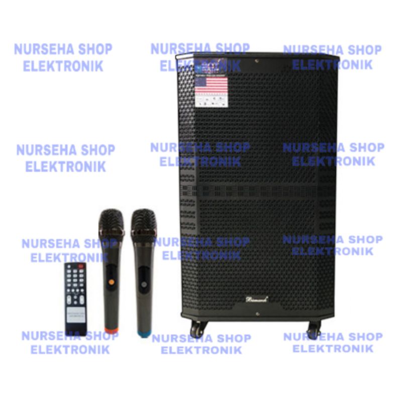 Speaker aktif portable wireless 15 inch BISMARCK BSX 12W15 original garansi resmi