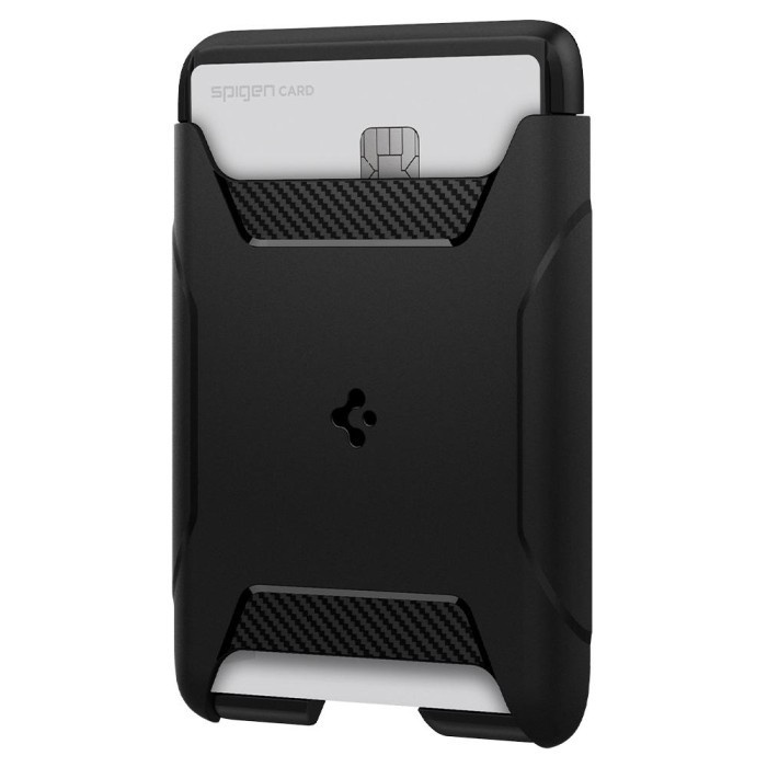 

Card Holder Stand Magnet 12 Spigen Magsafe Dompet Kartu Kulit - Rugged, Black
