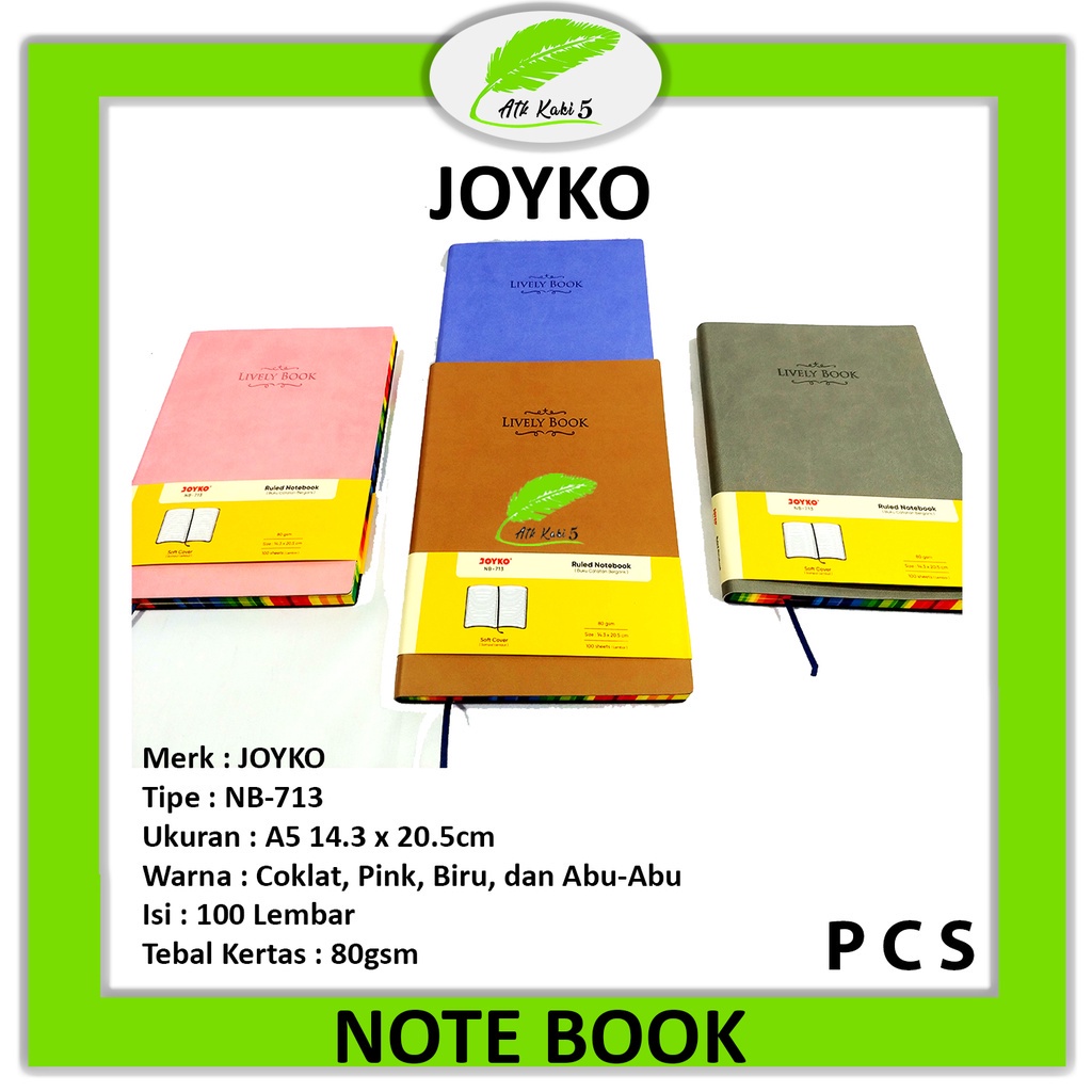 

JOYKO - Buku Catatan Varian Notebook NB-713 - Pcs