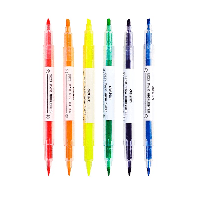 

STABILO HIGHLIGHTER 2IN1 SET ISI 6PCS / PENSIL STABILO WARNA WARNI 2 SISI