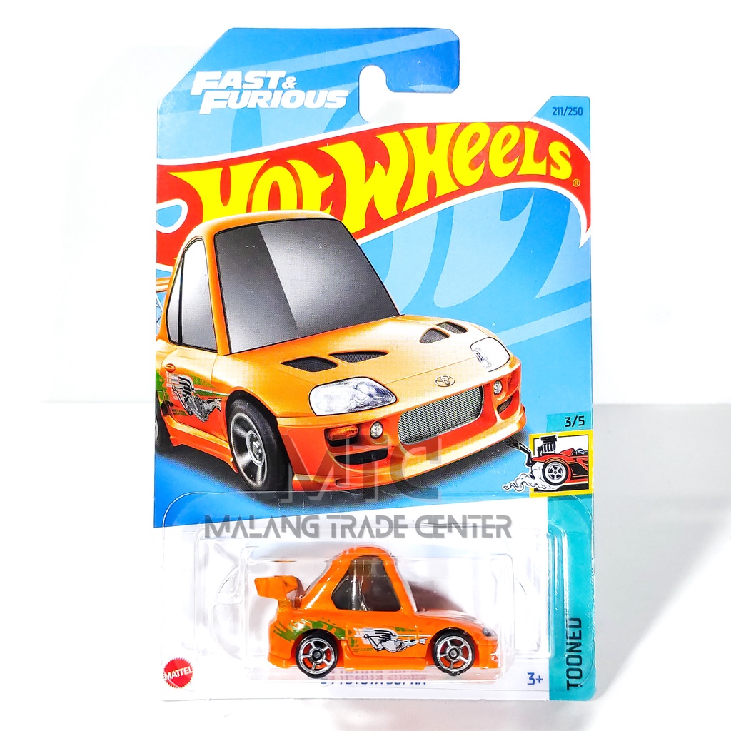 Hot Wheels 94 Toyota Supra Orange Tooned Fast And Furious L 2023