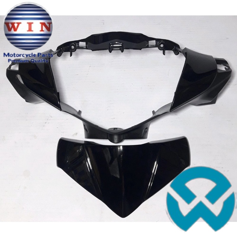 Batok Depan Supra X 125 Helm In 2011 2012 2013 Hitam | front handle cover WIN | kepala lampu motor h
