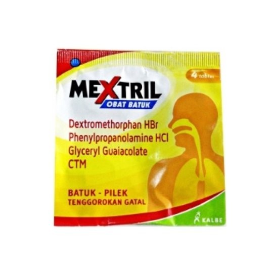 Mextril 4 Tablet - Obat Batuk, Pilek, Tenggorokan Gatal