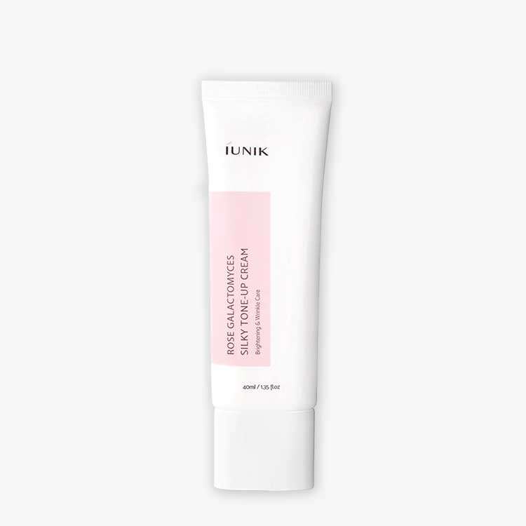 [iUNIK] Rose Galactomyces Silky Tone Up Cream 40ml-Pelembap Wajah Mencerahkan seketika