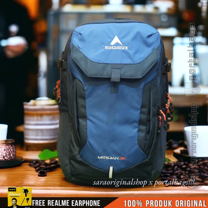 Eiger Meridian 30L - Tas Ransel Laptop - Original - Biru