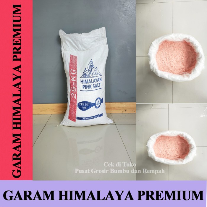 

LYLE - Garam Himalaya 1 KG / Fine Himalaya Pink Salt Super Fine 1 KG