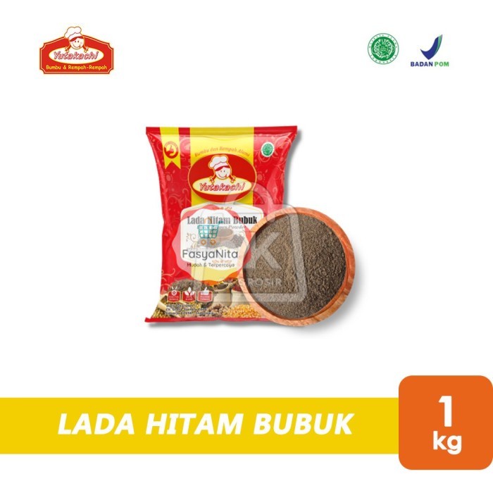 

Lada Hitam Bubuk Yutakachi Merica Bubuk Blackpepper Powder (1 Kg) - FasyAnita Mart Denpasar