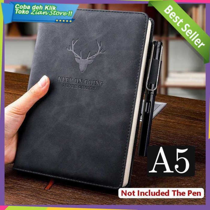 

Buku Catatan Agenda Kerja Notebooks Cover Kulit Kertas A5 - Cokelat