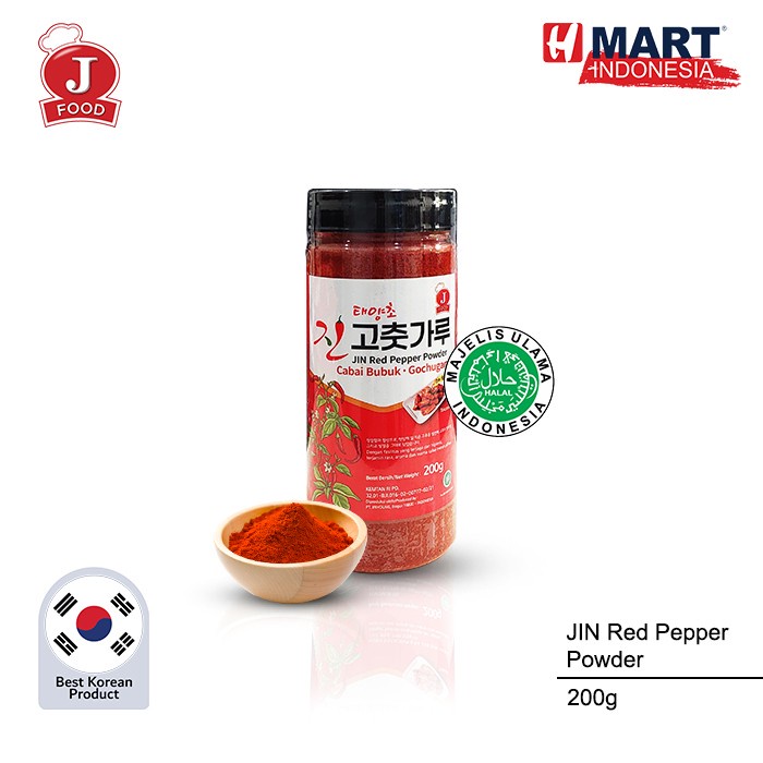 

Promo Bisa COD JIN Red Pepper Powder - Cabai Bubuk Korea - Gochugaru 200g