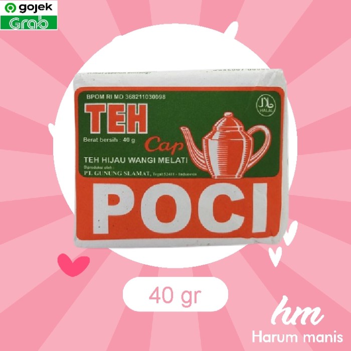 

Teh Poci Hijau Kepyur 40gr