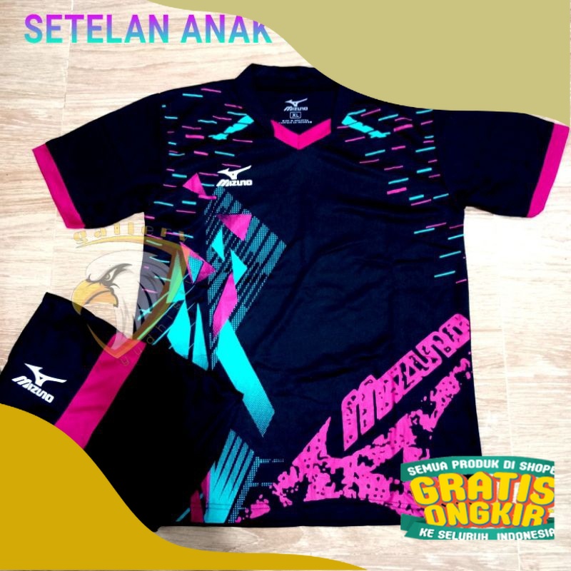 Setelan Jersey Bola Anak Baju Bola Futsal Voli SSB Junior Putra Putri Set Baju Celana/ Bigsize