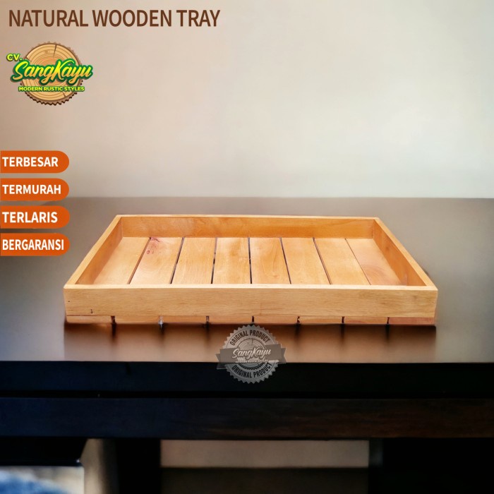 

Nampan Kotak seserahan 35x25cm kotak hantaran kotak parcel nampan kayu - 35 x 15 cm, 3 cm