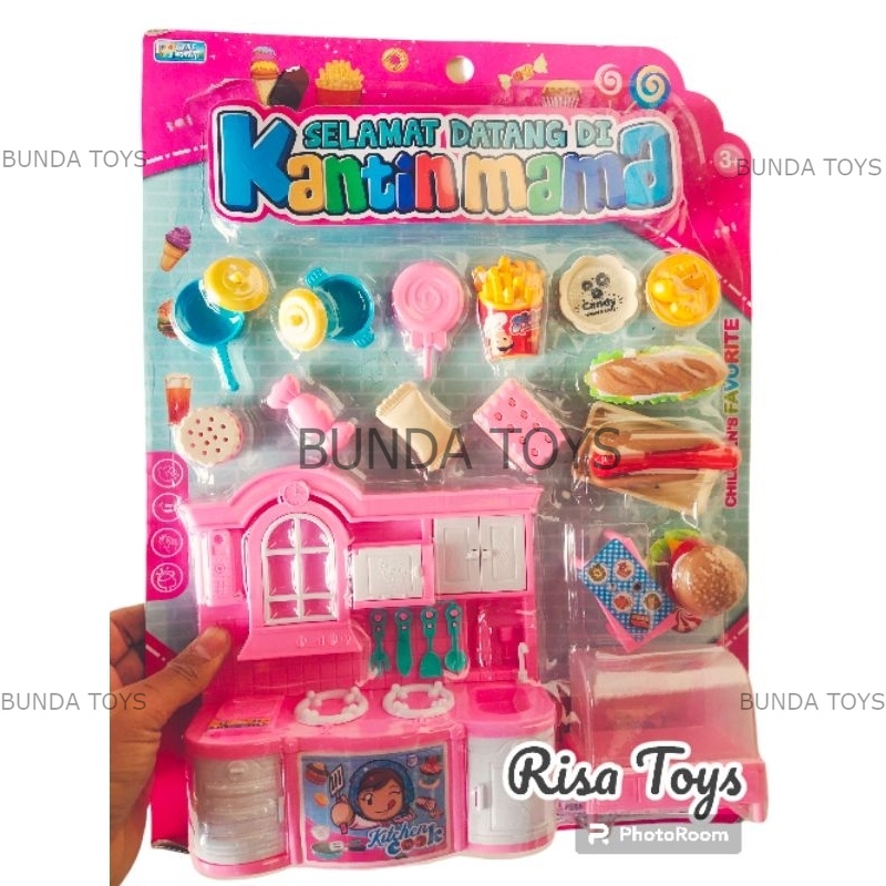 Mainan Kantin Mama / Mainan Dapur dan aneka makanan dan minuman