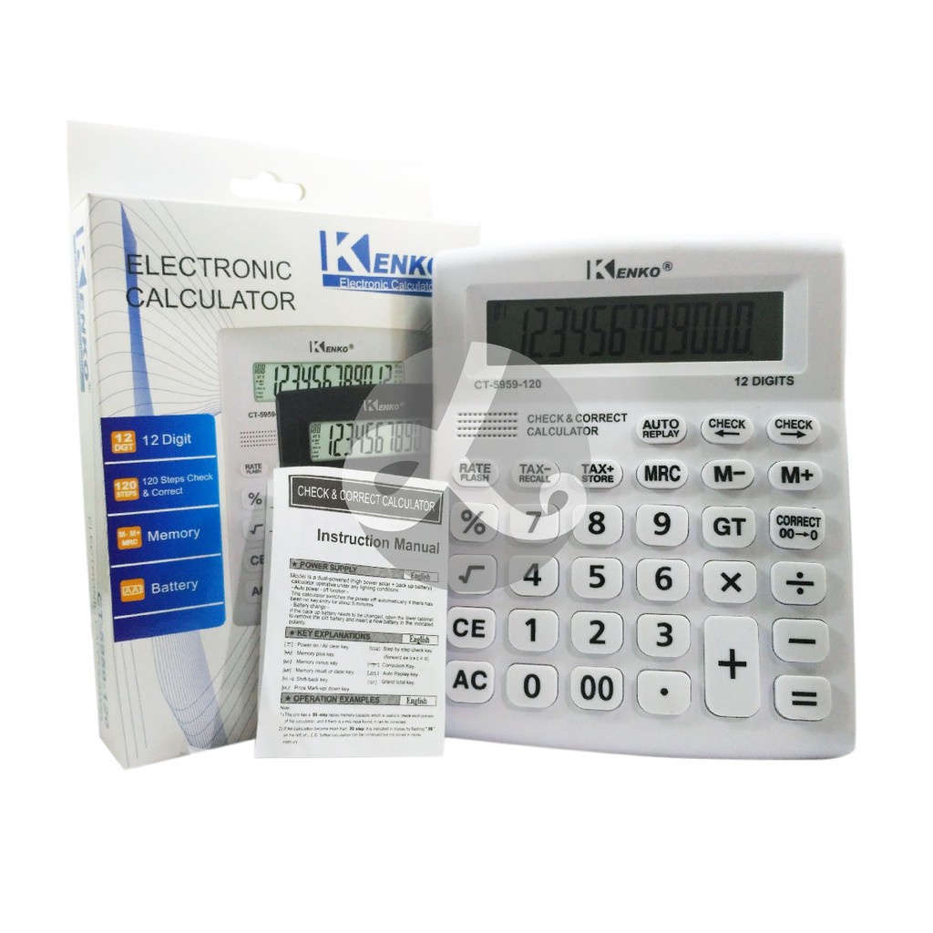 

Calculator Kalkulator KENKO CT 5959-120 Dekstop Calculator