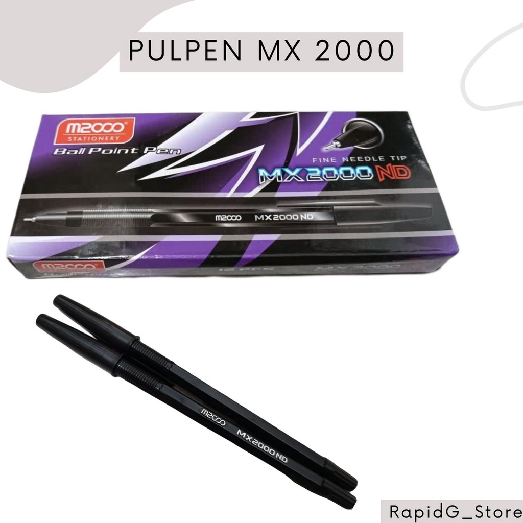 

Pulpen Pena Selusin 12 Pcs MX 2000 Satu Box Original