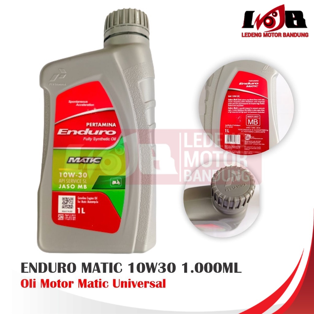 Pertamina Enduro Matic 1 Liter 10w30 Oli Motor Matik Nmax Spin Skywave