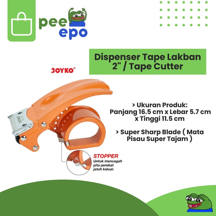 

Tape Cutter / Tape Dispenser / Pemotong Perekat Lakban Joyko TC-119