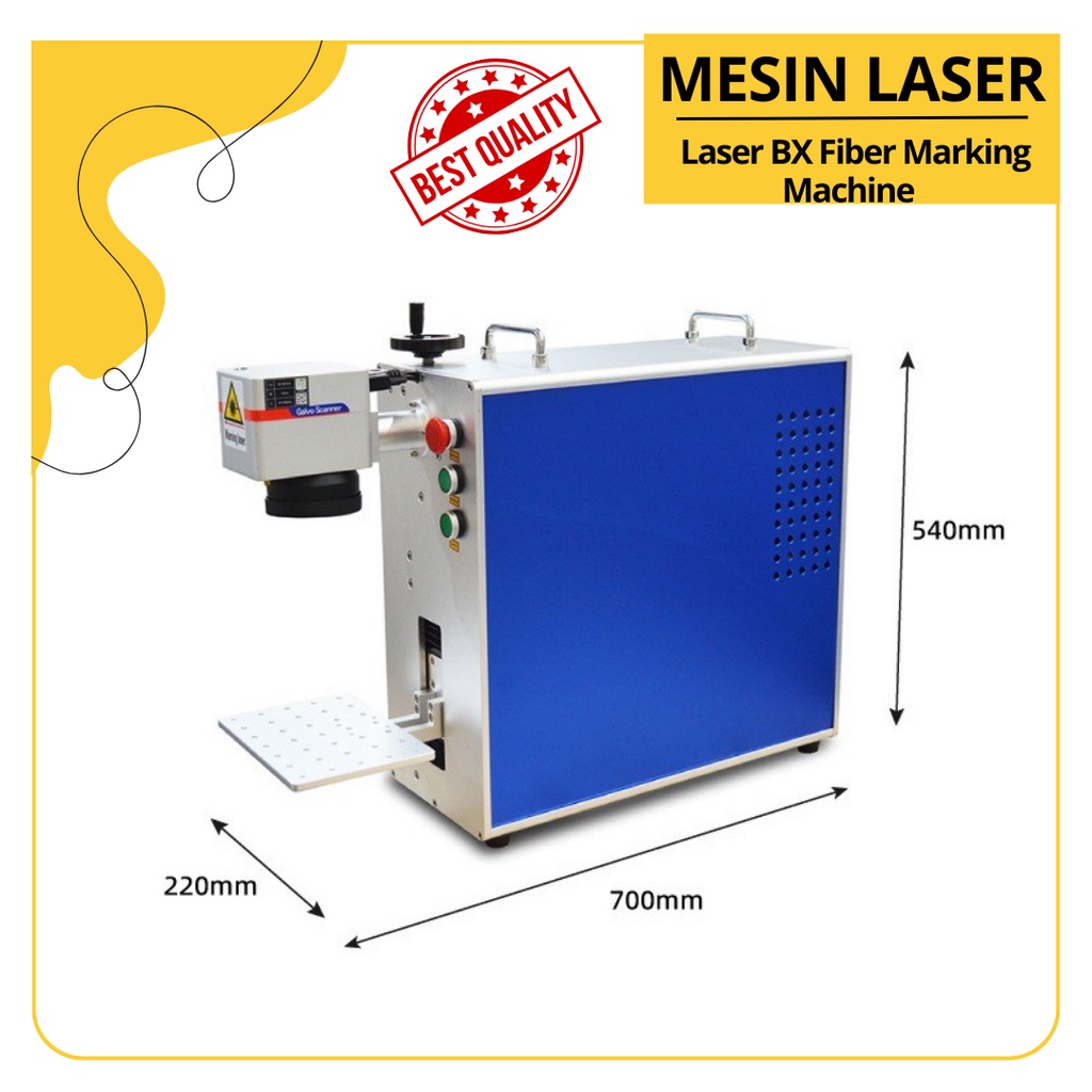 Mesin Laser BX Fiber Marking Machine, Mesin Laser serat portabel