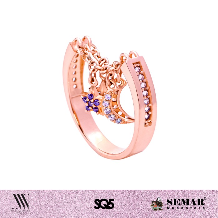 Nikita Willy Gold Positano Dazzling - Cincin 10K Semar Nusantara