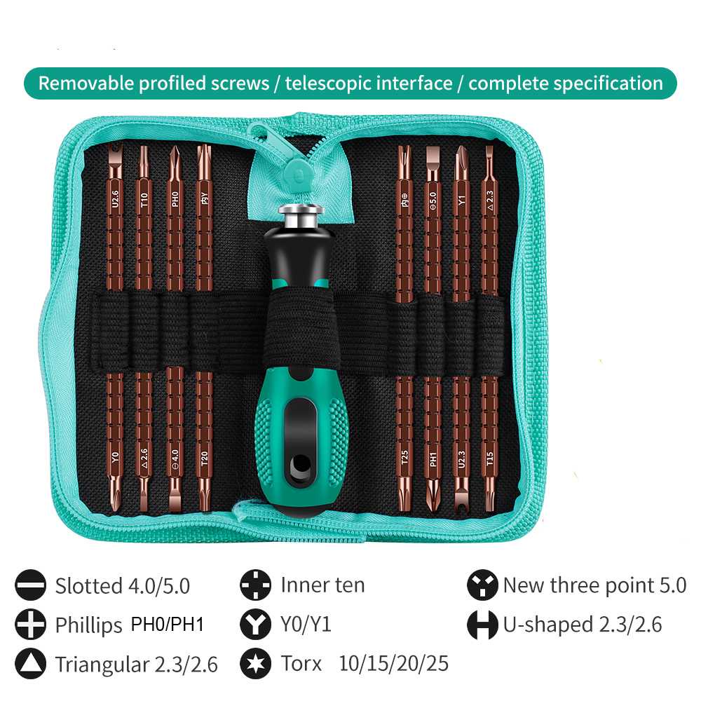 

LUXIANZI Set Obeng 16 in 1 Magnetic Bits Screwdriver High Hardness - LX4250