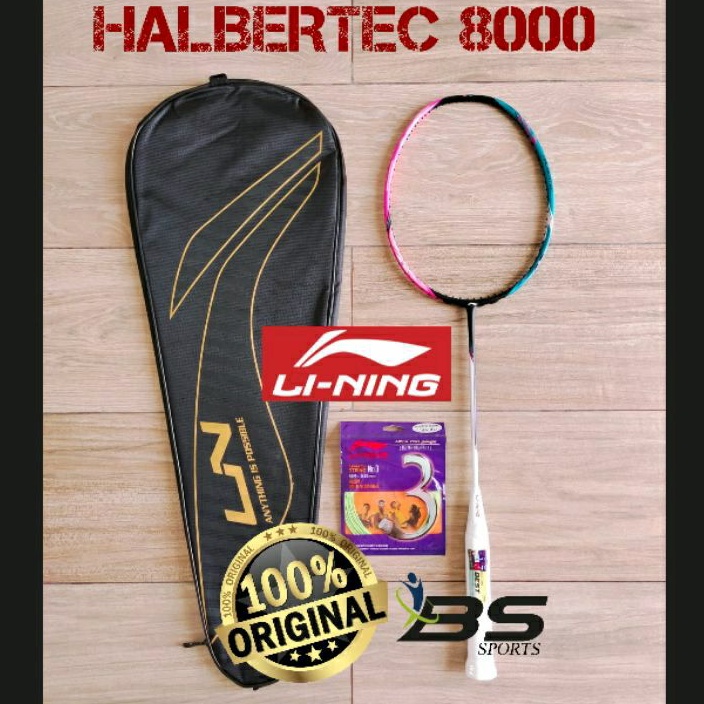 RAKET BADMINTON LINING HALBERTEC 8000 ORIGINAL