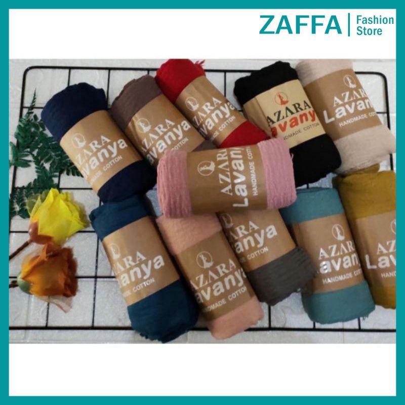 Paket 6 pcs Pashmina Lavanya Crinkle Original by Azara / Hijab Pasmina Crikle Premium Paket Zaffa Su