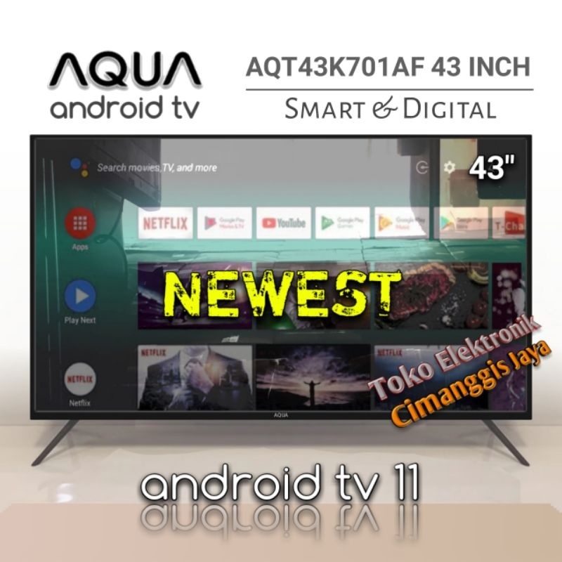 smart tv led Aqua 43 inch digital android