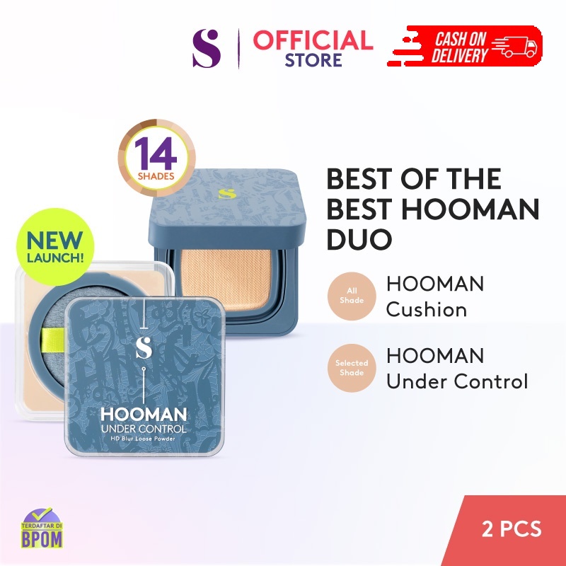 （COD） [NEW LAUNCH] SOMETHINC [2 PCS] Best of The Best Hooman Duo (Hooman Cushion + Hooman Powder)