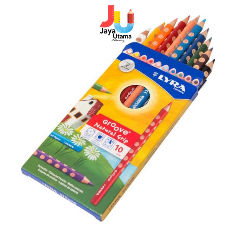 

Lyra Groove Pensil Warna Anak 10 Warna Triangular