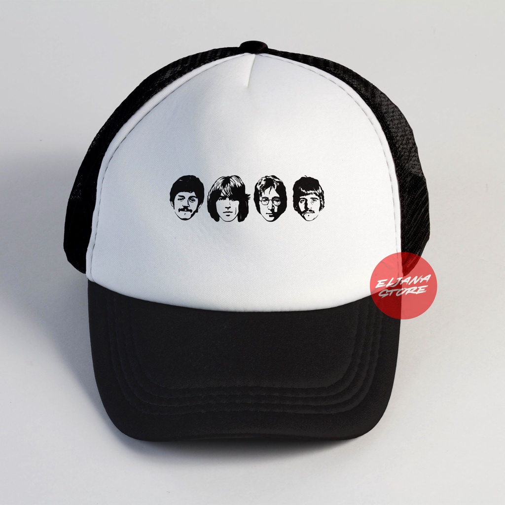 Topi The Beatles Hitam / Topi Band / The Beatles Hitam / Topi Jaring Distro / Topi Premium / Topi Sa